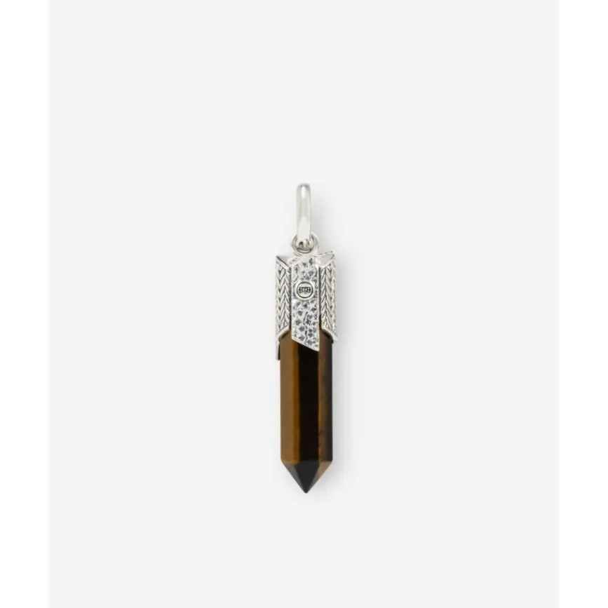 Buddha to Buddha Anhänger | Beads Jewelry-Anhänger Edelstein Silber Tigerauge