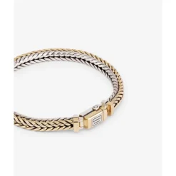 Buddha to Buddha Golden Armbänder | Zweifarbige Armbänder-Armband Barbara XS Silber/Gold 14kt