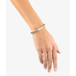 Buddha to Buddha Golden Armbänder | Zweifarbige Armbänder-Armband Barbara XS Silber/Gold 14kt