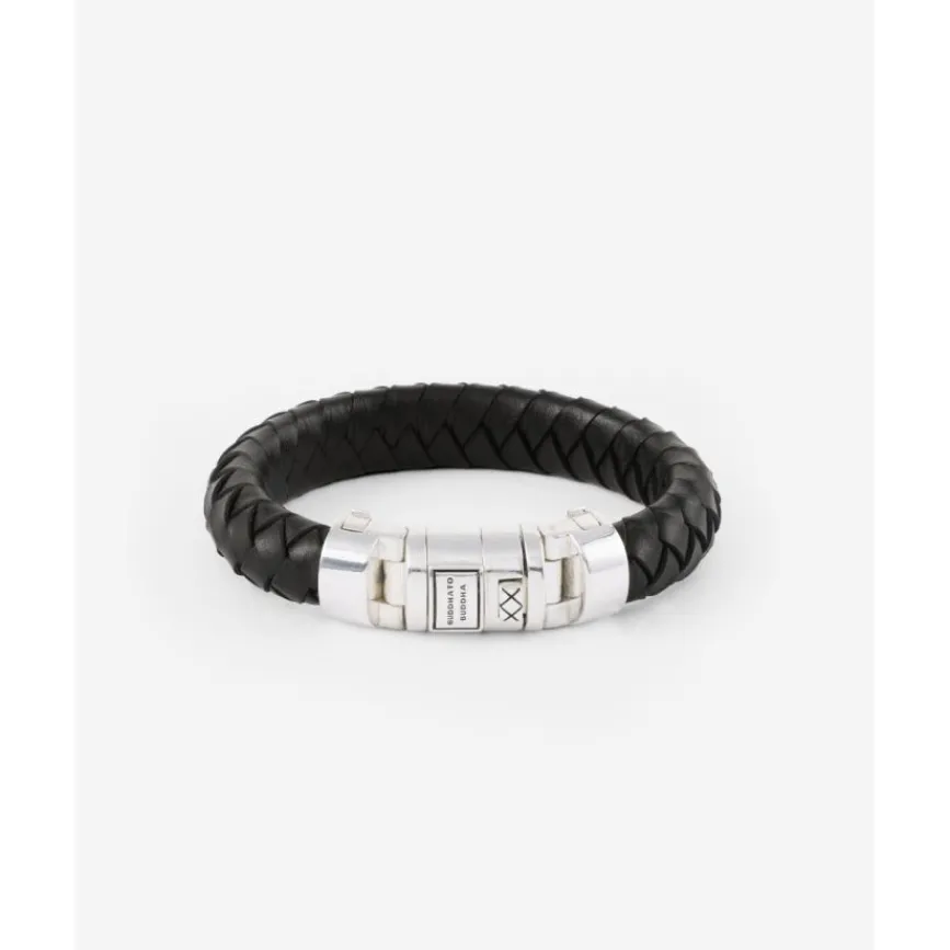 Buddha to Buddha Silber Armbänder | Lederschmuck-Armband Ben Customized Set Silber & Leder