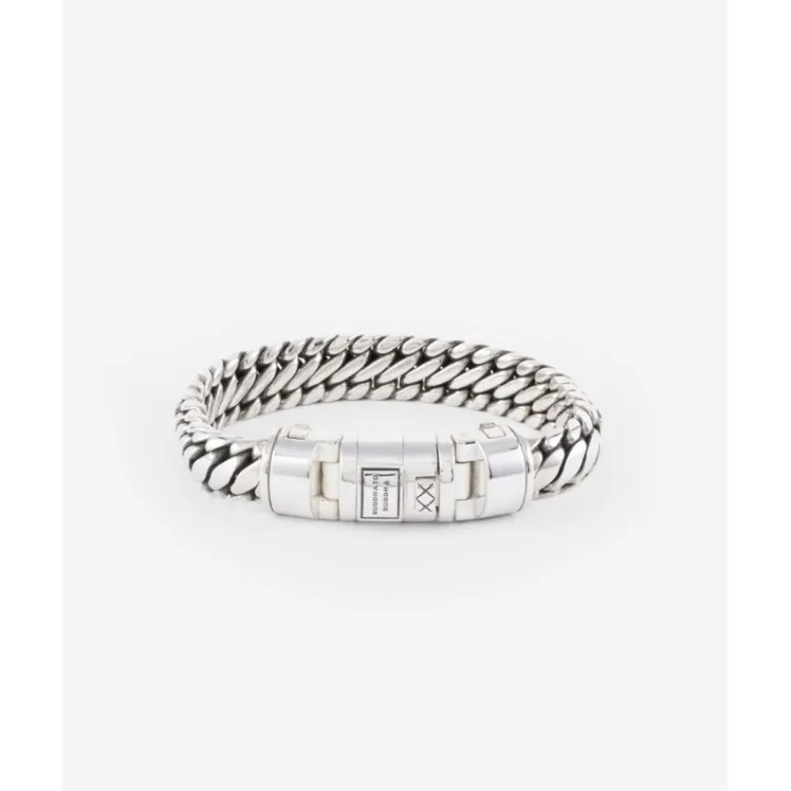 Buddha to Buddha Silber Armbänder | Lederschmuck-Armband Ben Customized Set Silber & Leder