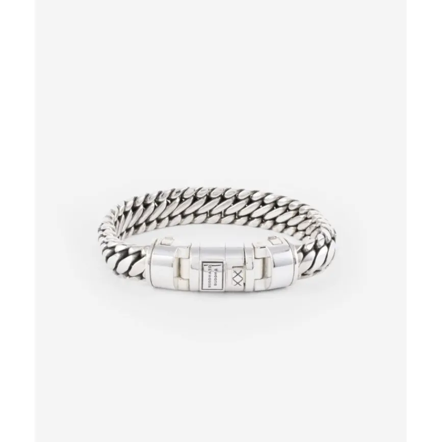 Buddha to Buddha Silber Armbänder | Lederschmuck-Armband Ben Customized Set Silber & Leder