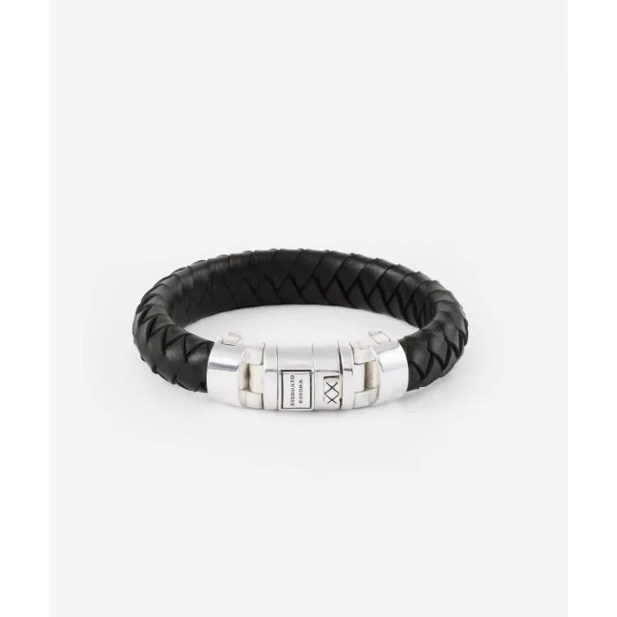 Buddha to Buddha Silber Armbänder | Lederschmuck-Armband Ben Customized Set Silber & Leder