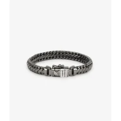 Buddha to Buddha Silber Armbänder | Black Rhodium Schmuck-Armband Ben XS Schwarz Rhodium Glanz Silber
