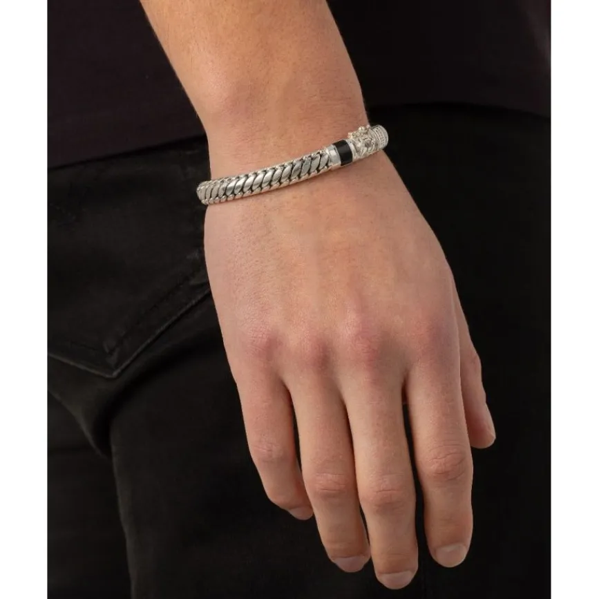 Buddha to Buddha Silber Armbänder | Silberschmuck-Armband Ben XS Stein Onyx