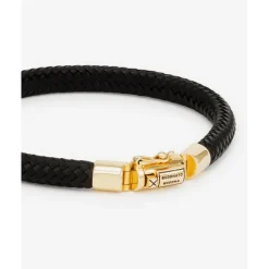 Buddha to Buddha Golden Armbänder | Lederschmuck-Armband Bennett Leder Gold 14kt