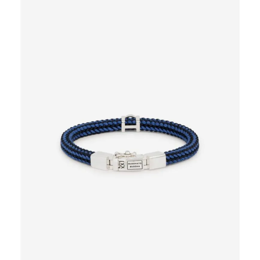 Buddha to Buddha Kordel Armbänder | Kordelschmuck-Armband Denise Mix Blau