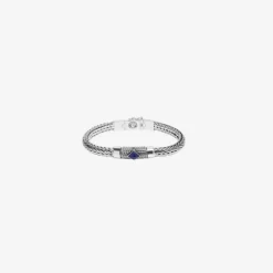 Buddha to Buddha Silber Armbänder-Armband Ellen XS Stein Blau