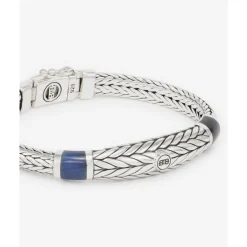 Buddha to Buddha Engrave | Silber Armbänder-Armband Ellen XS Stone Tigereye Navy