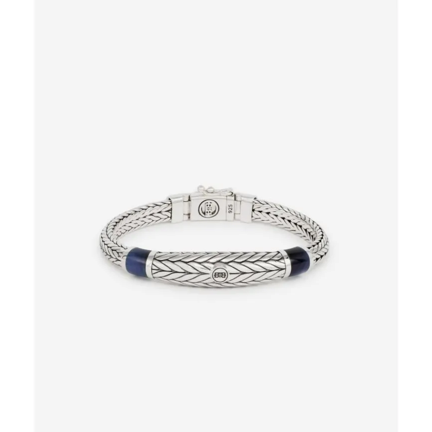 Buddha to Buddha Engrave | Silber Armbänder-Armband Ellen XS Stone Tigereye Navy