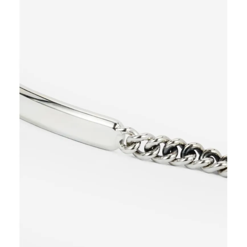 Buddha to Buddha Silber Armbänder | Engrave-Armband Essential Mini Bar Silber