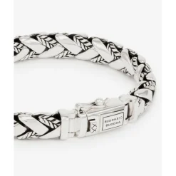 Buddha to Buddha Silber Armbänder | Engrave-Armband George Texture Silber