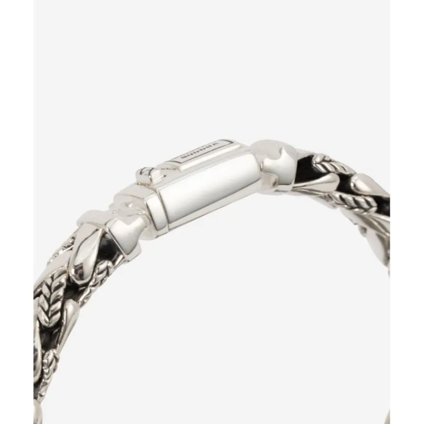 Buddha to Buddha Silber Armbänder | Engrave-Armband George Texture Silber