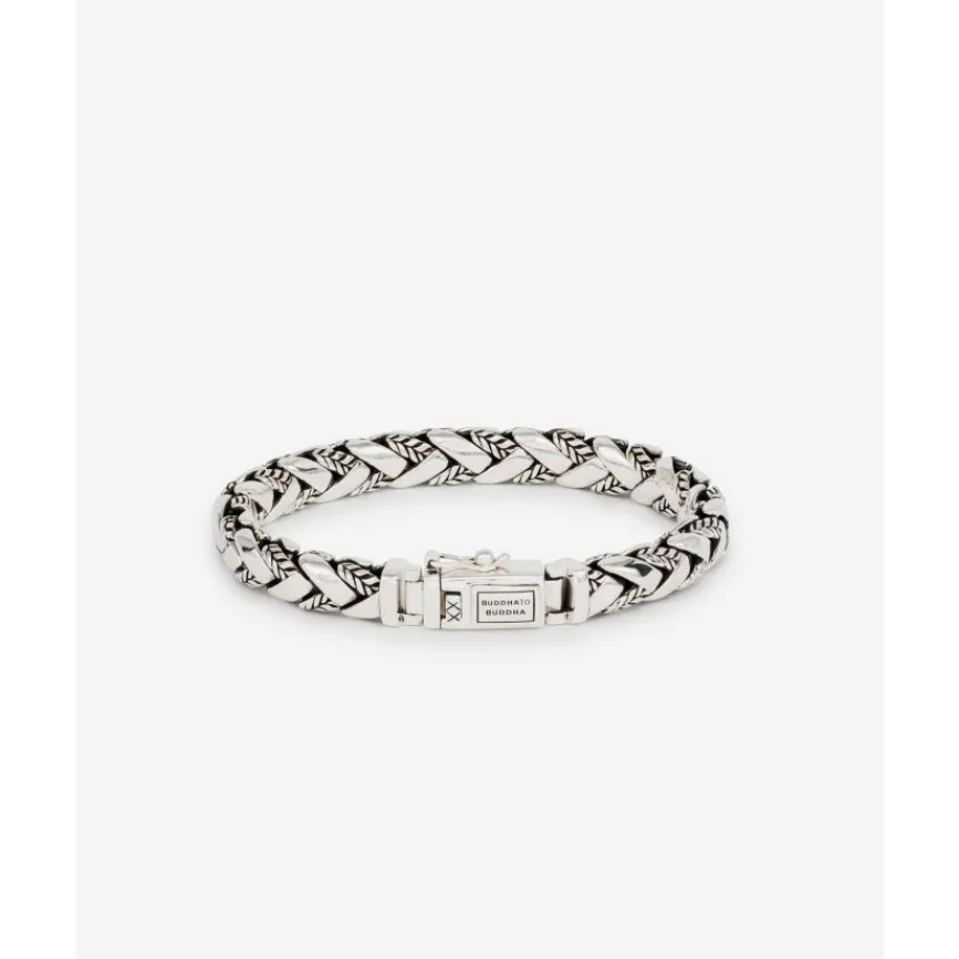 Buddha to Buddha Silber Armbänder | Engrave-Armband George Texture Silber
