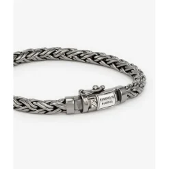Buddha to Buddha Silber Armbänder | Black Rhodium Schmuck-Armband Katja XS Schwarz Rhodium Glanz Silber