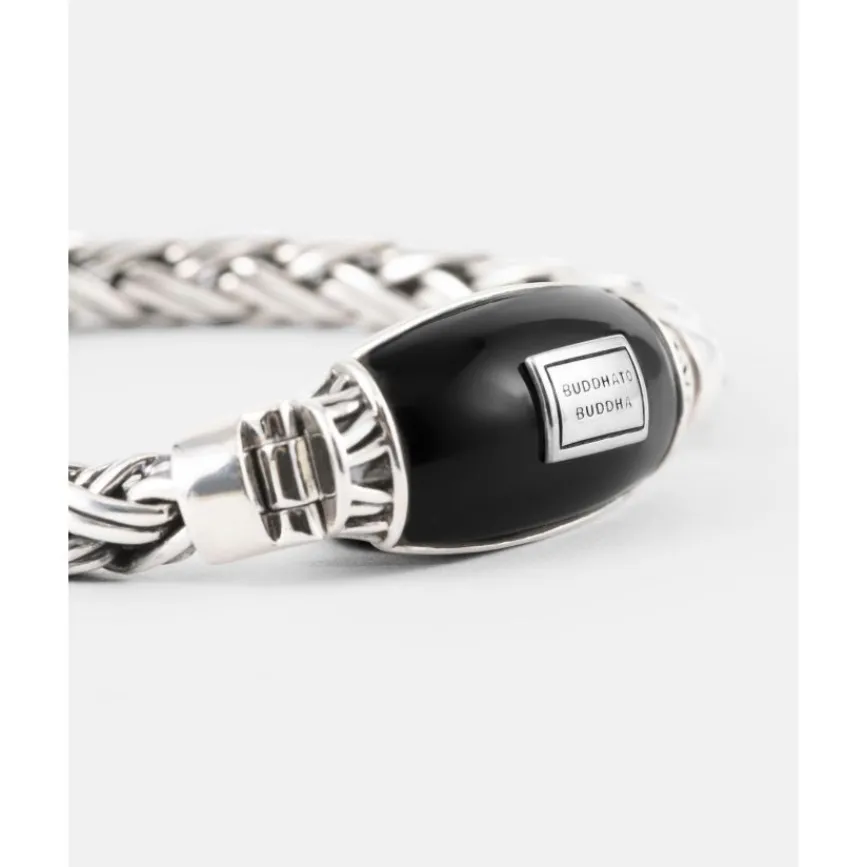 Buddha to Buddha Silber Armbänder-Armband Katja XS Schwarz Onyx