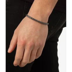 Buddha to Buddha Silber Armbänder | Black Rhodium Schmuck-Armband Katja XS Schwarz Rhodium Glanz Gold 14kt