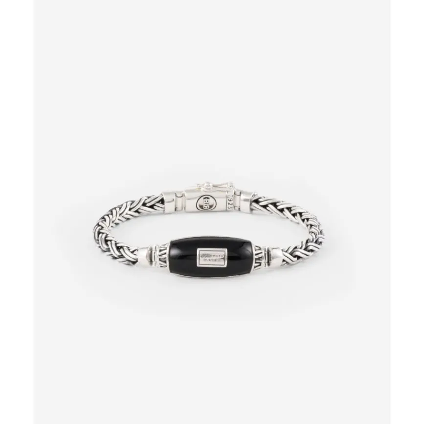 Buddha to Buddha Silber Armbänder-Armband Katja XS Schwarz Onyx