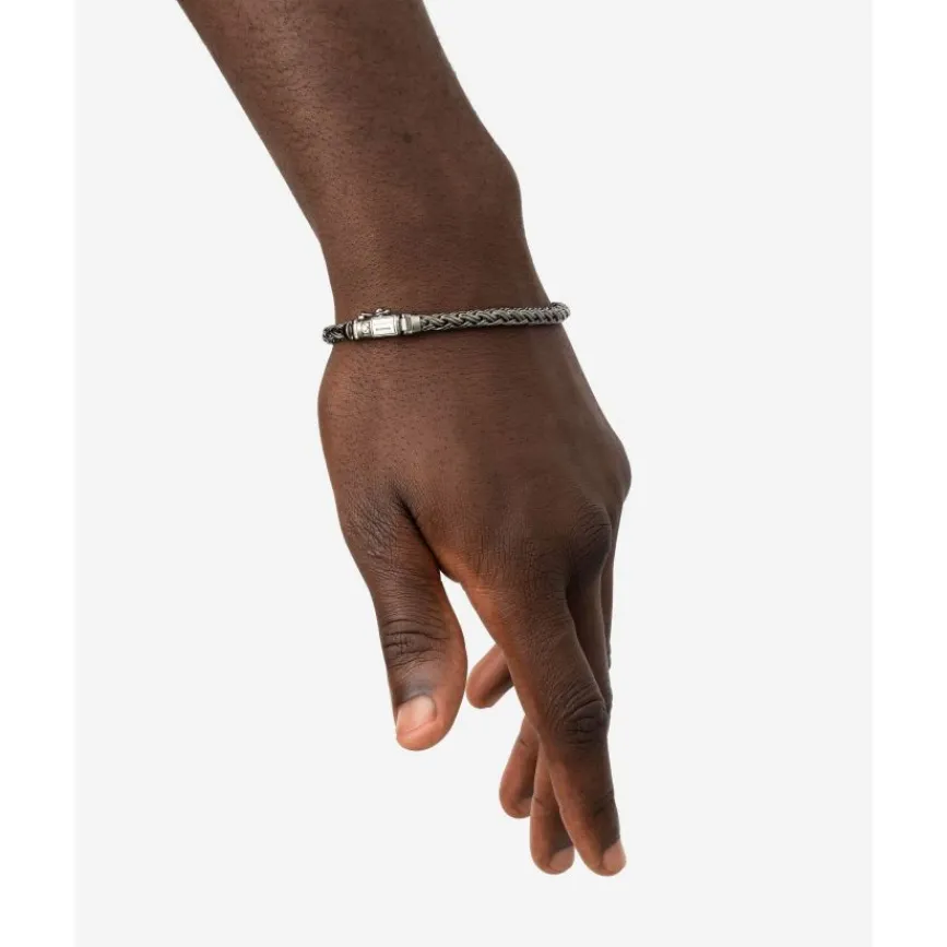 Buddha to Buddha Silber Armbänder | Black Rhodium Schmuck-Armband Katja XS Schwarz Rhodium Glanz Silber