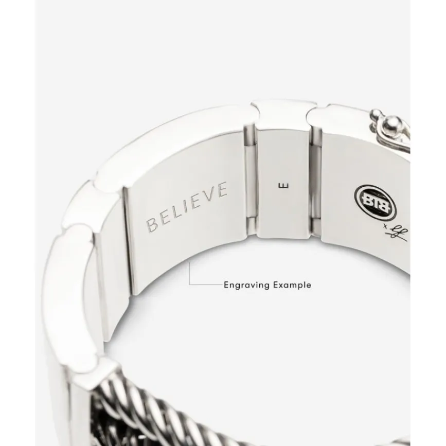 Buddha to Buddha Gravierbarer Armbänder | Silber Armbänder-Armband Legend Statement Silber