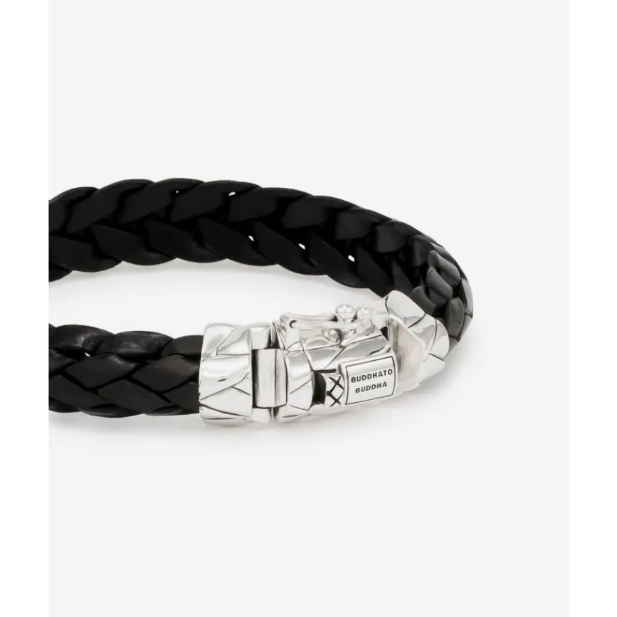 Buddha to Buddha Leder Armbänder | Lederschmuck-Armband Mangky Leder Schwarz
