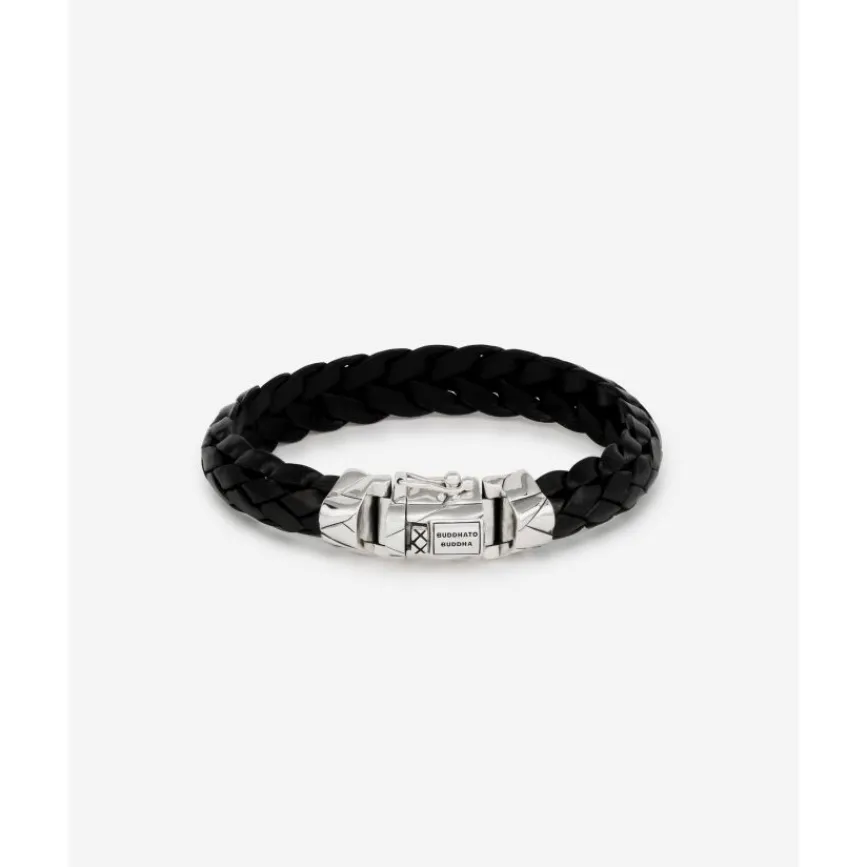 Buddha to Buddha Leder Armbänder | Lederschmuck-Armband Mangky Leder Schwarz