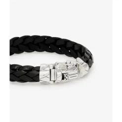 Buddha to Buddha Leder Armbänder | Lederschmuck-Armband Mangky Leder Schwarz