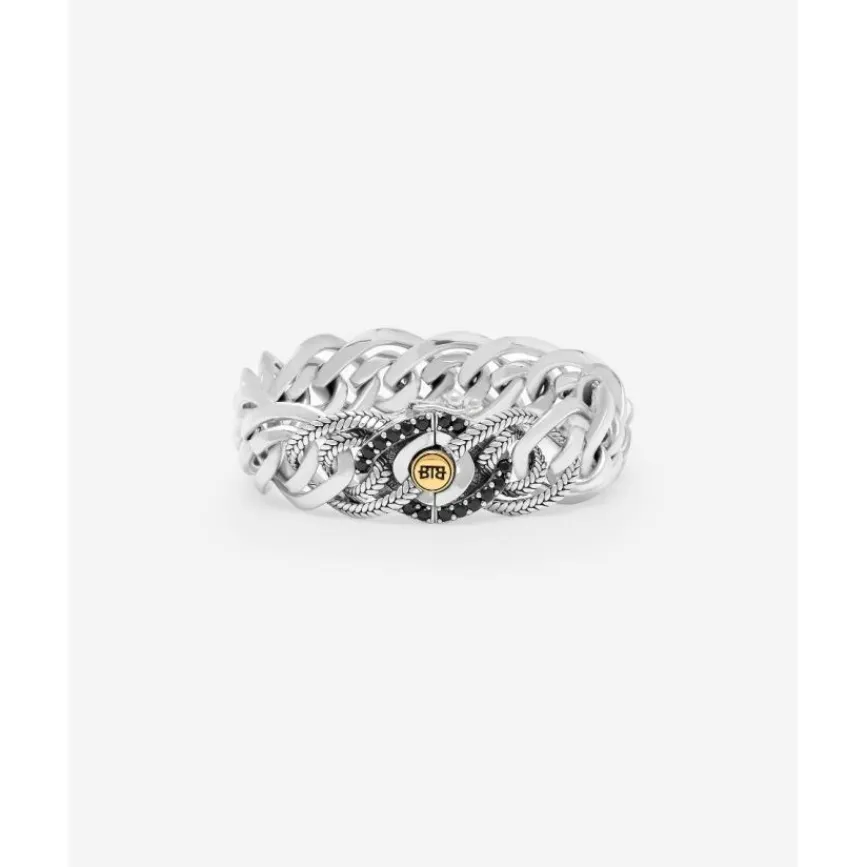 Buddha to Buddha Silber Armbänder | Limited Editions-Armband Nathalie Small schwarz Spinel Limited Silber Gold 14kt