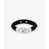 Buddha to Buddha Leder Armbänder | Silberschmuck-Armband Nurul Small Leder Schwarz