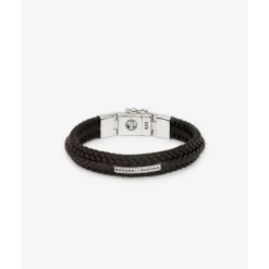 Buddha to Buddha Leder Armbänder | Silberschmuck-Armband Nurul Small Leder Braun