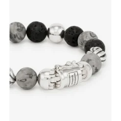 Buddha to Buddha Beads Armbänder | Beads Jewelry-Armband Spirit Bead Mix Grauer Picasso Jaspis