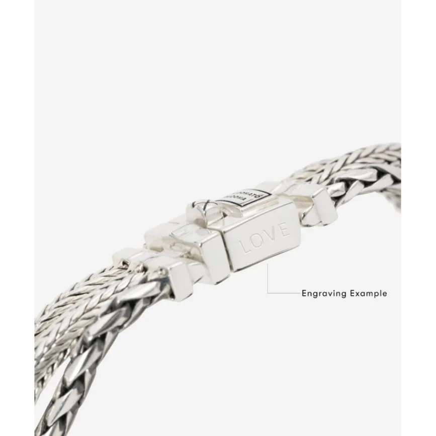 Buddha to Buddha Gravierbarer Armbänder | Silber Armbänder-Armband Triple Mini