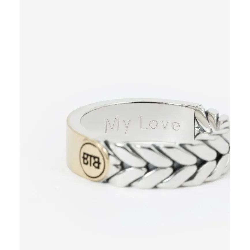 Buddha to Buddha Zweifarbige Ringe | Engrave-Barbara Dual Ring Zweifarbig