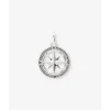 Buddha to Buddha Anhänger | Engrave-Barbara Kompass Anhänger Silber