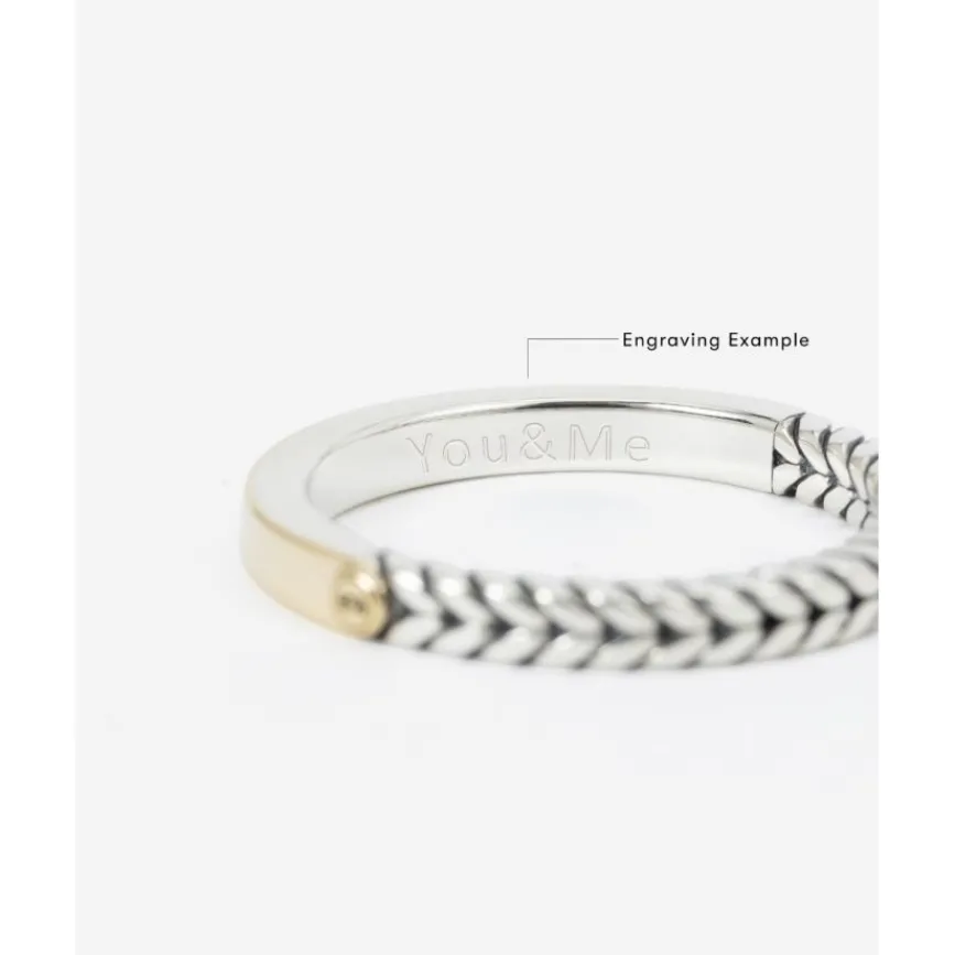 Buddha to Buddha Zweifarbige Ringe | Engrave-Barbara Mini Dual Ring Zweifarbig