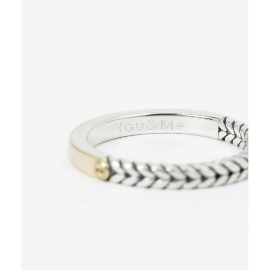 Buddha to Buddha Zweifarbige Ringe | Engrave-Barbara Mini Dual Ring Zweifarbig