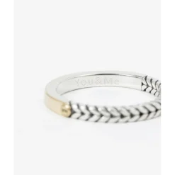 Buddha to Buddha Zweifarbige Ringe | Engrave-Barbara Mini Dual Ring Zweifarbig