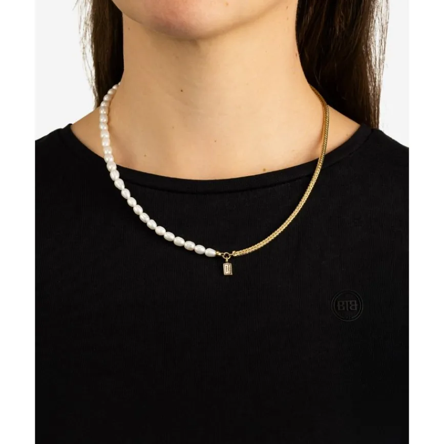 Buddha to Buddha Perlenketten | Vergoldete Ketten-Barbara Mini Perle Kette Vergoldet 45 cm