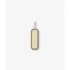 Buddha to Buddha Anhänger | Engrave-Barbara Octagon Tag Anhänger Zweifarbig