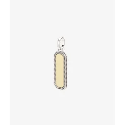 Buddha to Buddha Anhänger | Engrave-Barbara Octagon Tag Anhänger Zweifarbig