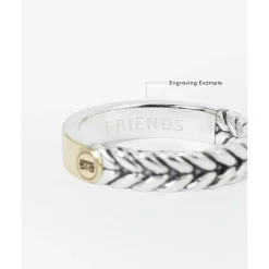 Buddha to Buddha Zweifarbige Ringe | Engrave-Barbara Small Dual Ring Zweifarbig