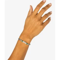 Buddha to Buddha Edelstein Armbänder | Engrave-Ben Mini Gemstone Armband Silber Malachit