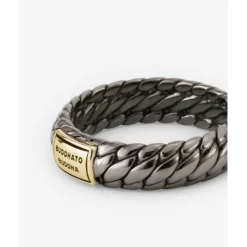 Buddha to Buddha Silber Ringe | Black Rhodium Schmuck-Ben XS Ring Black Rhodium Shine Gold 14kt