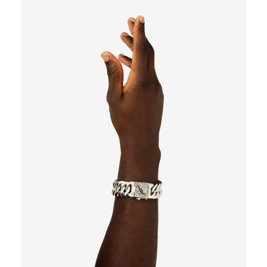 Buddha to Buddha Silber Armbänder | Limited Editions-Chain Groß Schwarz Spinell Limited Armband Silber
