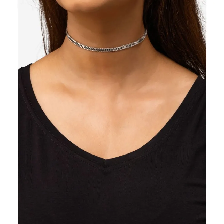 Buddha to Buddha Silberketten | Silberschmuck-Choker Esther mini Silber 34-38 cm