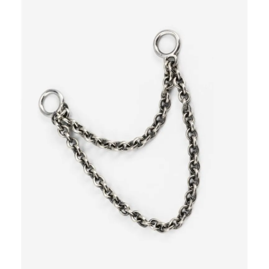 Buddha to Buddha Accessoires | Silber Ohrringe-Doppelter Earring Connector Silber