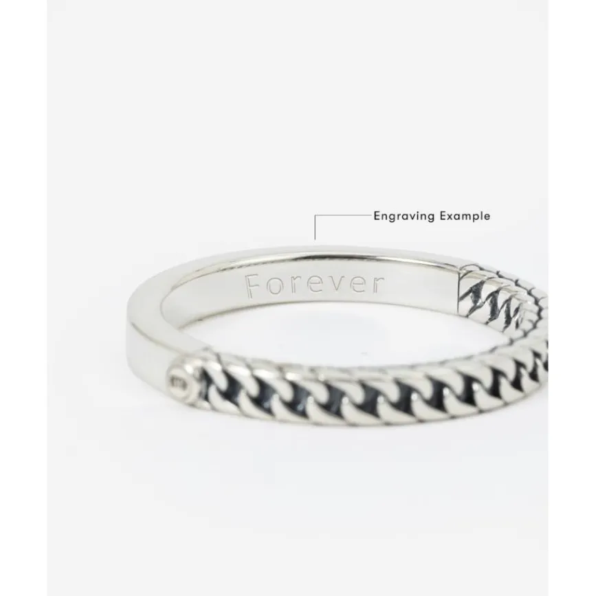 Buddha to Buddha Silber Ringe | Engrave-Esther Mini Dual Ring Silber