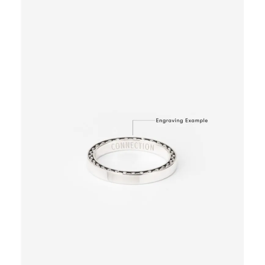 Buddha to Buddha Silber Ringe | Engrave-George Mini Glatt Ring Silber