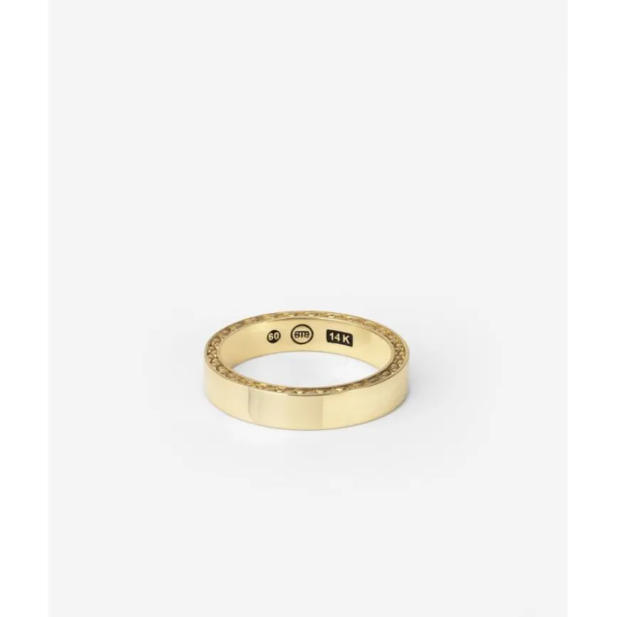 Buddha to Buddha Gold Ringe | Engrave-George Small Glatt Ring 14kt Gold