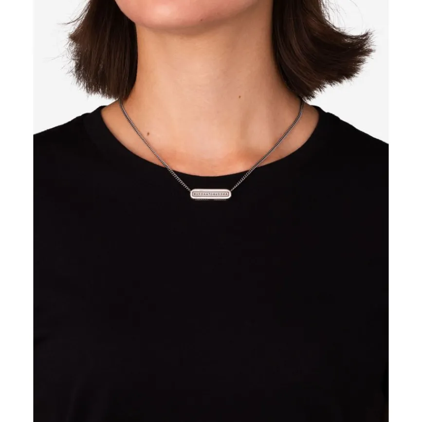 Buddha to Buddha Silberketten | Engrave-Halskette Essential Logo XS 45,5 cm